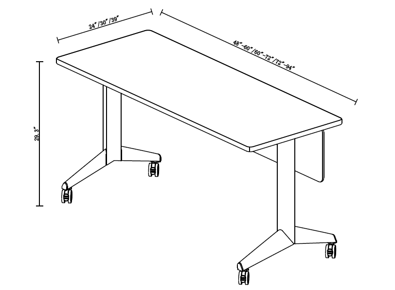 Dessin de traini de jambe triangulaire