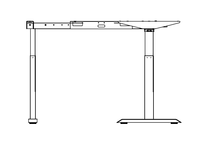 Dessin de table assis-debout à 90°-2