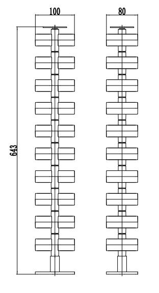 Schéma de gestion des câbles PWR505-24