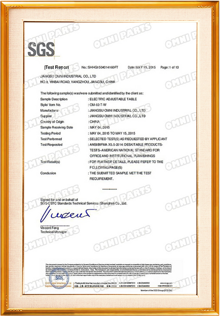 E350915-Certificat de conformité