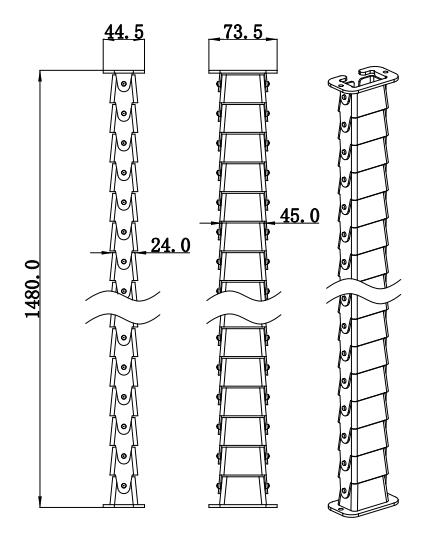 Dessin de gestion des câbles PWR518